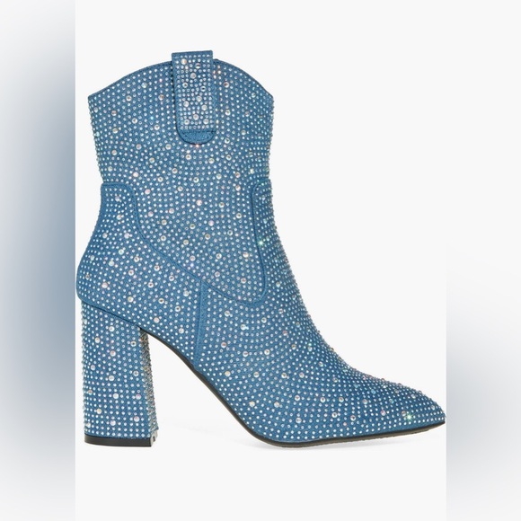 TOP GUY SHOES Alias Rhinestone Western Boot - Picture 1 of 16